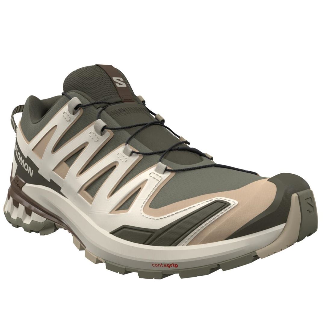 Salomon XA PRO 3D V9 Lage Wandelschoen Heren Deep Lichen Green/Safari/Dark Earth 8,5