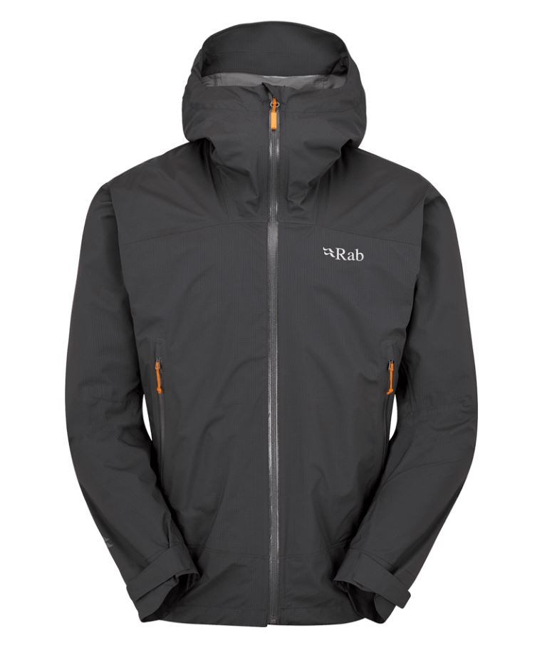 Rab Downpour Light Hardshell Jas Heren Anthracite L