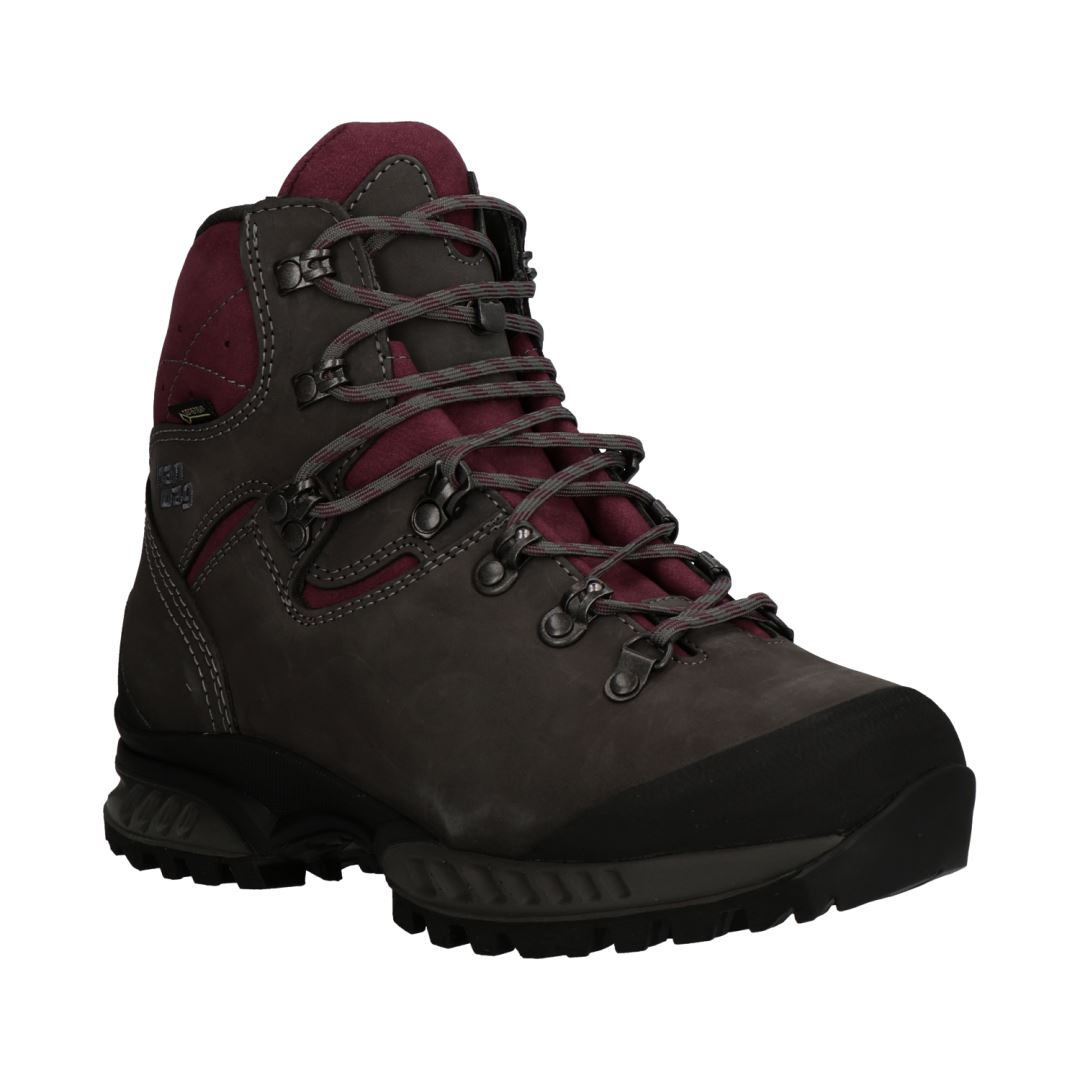 Hanwag Tatra Ii Wide Lady Gtx Hoge Wandelschoen Dames Asphalt/Dark Garnet 5, 5