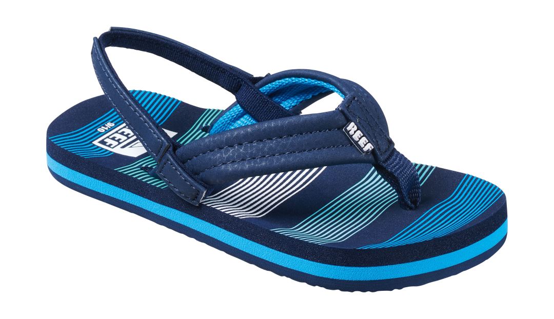 REEF Little Ahi Slipper Kinderen Deep Sea Stripes 11T