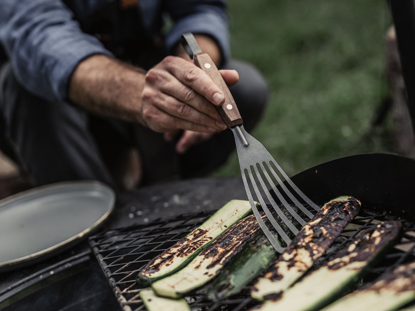 Barebones Cowboy Cooking Fish Spatula/Vis Spatel Bestek