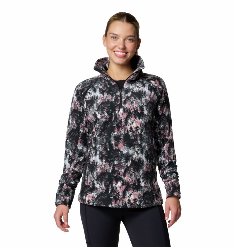 Columbia Glacial™ IV Print 1/2 Zip Fleece Dames Daredevil M