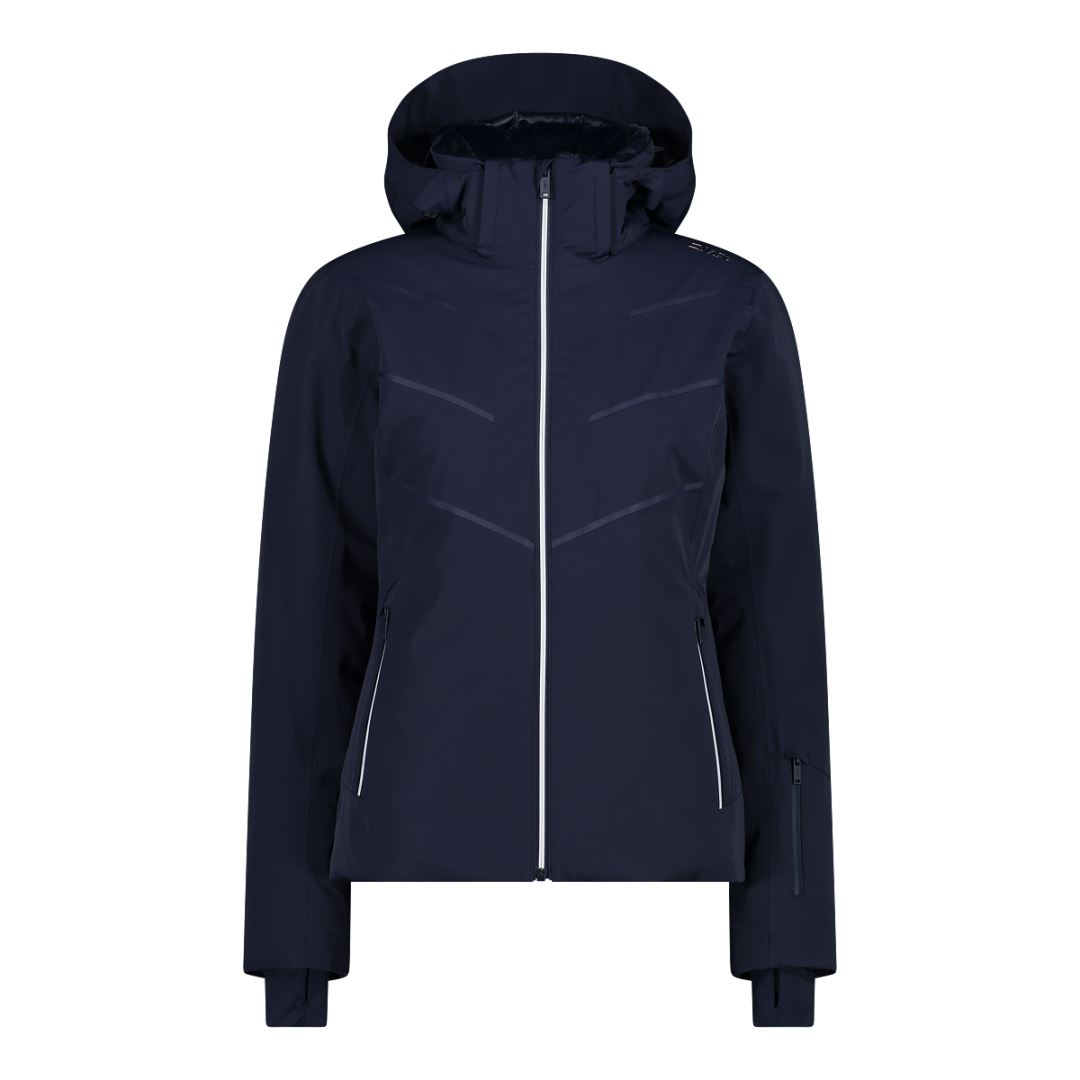 CMP Zip Hood Wintersportjas Dames Black Blue D38