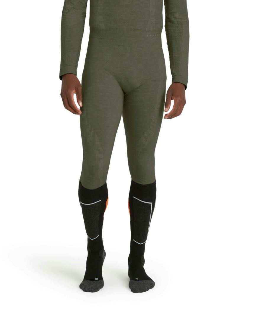 Falke Wool-Tech Long Thermobroek Heren Olive M
