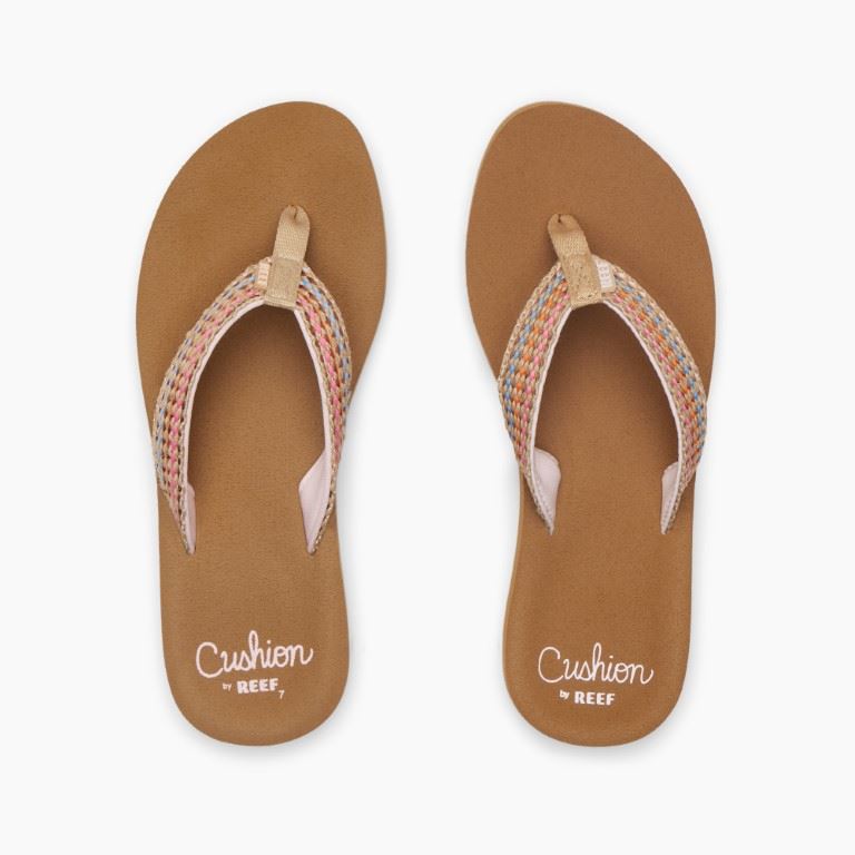 Reef Baja Elana Slipper Dames Brown/Pink 6