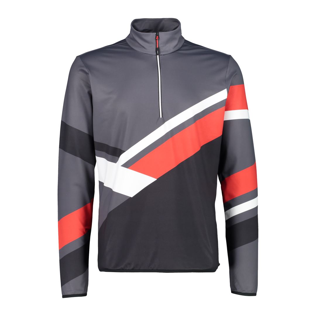 CMP Sweat Heren Pully Nero-Titanio-Ferrari 54