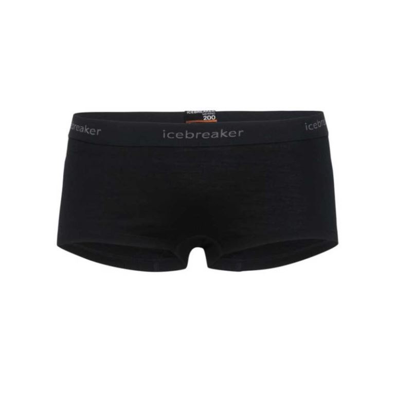 Icebreaker Women's Oasis Boy Shorts black Maat XL