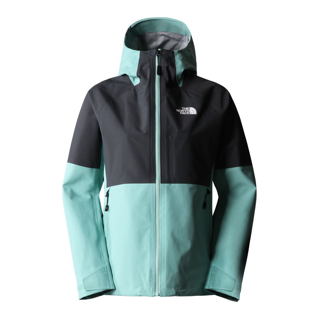 The North Face Jazzi Futurelight Dames Hardshell Jas Wasabi - Asphalt Grey L