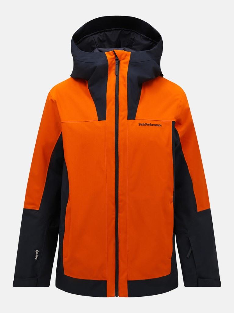 Peak Performance Rider Tech Insulated Wintersportjas Heren Gold Flame-Black L