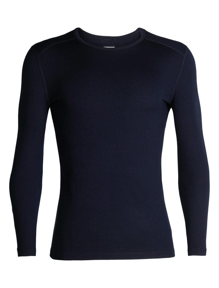 Icebreaker 260 Tech LS Crewe Thermoshirt Heren Midnight Navy L