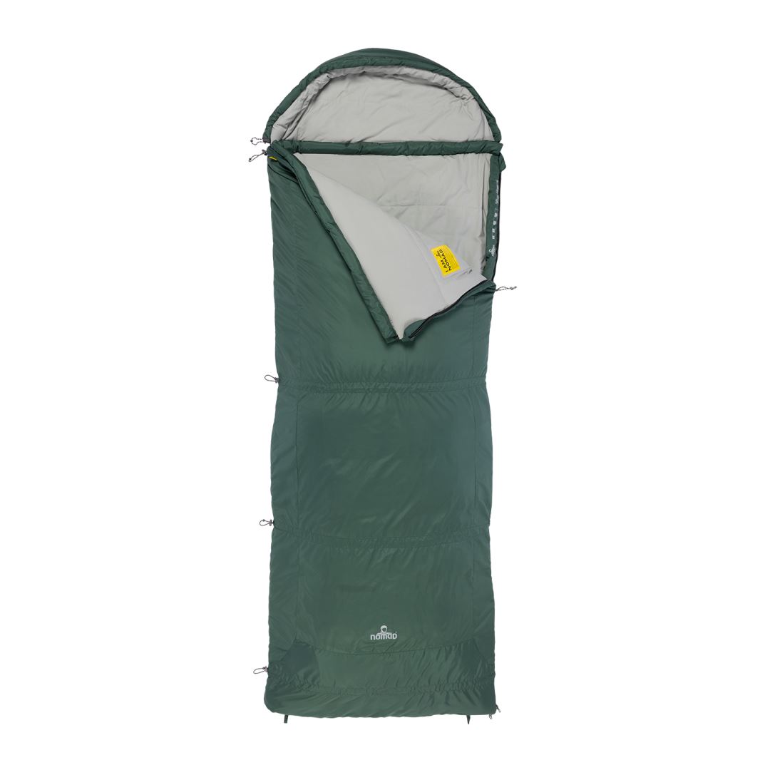 Nomad Triple-S Premium Deken Slaapzak Trekking Groen Left