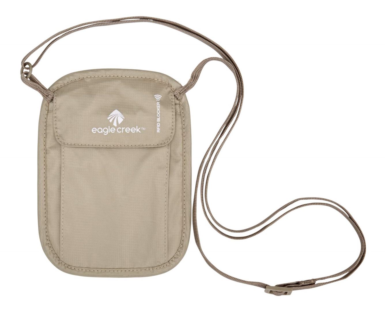 Eagle creek RFID Blocker Neck Wallet Money belt - Zand