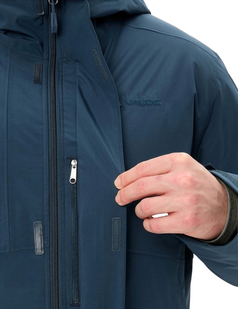 Vaude Rosemoor Padded Parka Jas Heren Dark Sea Xl