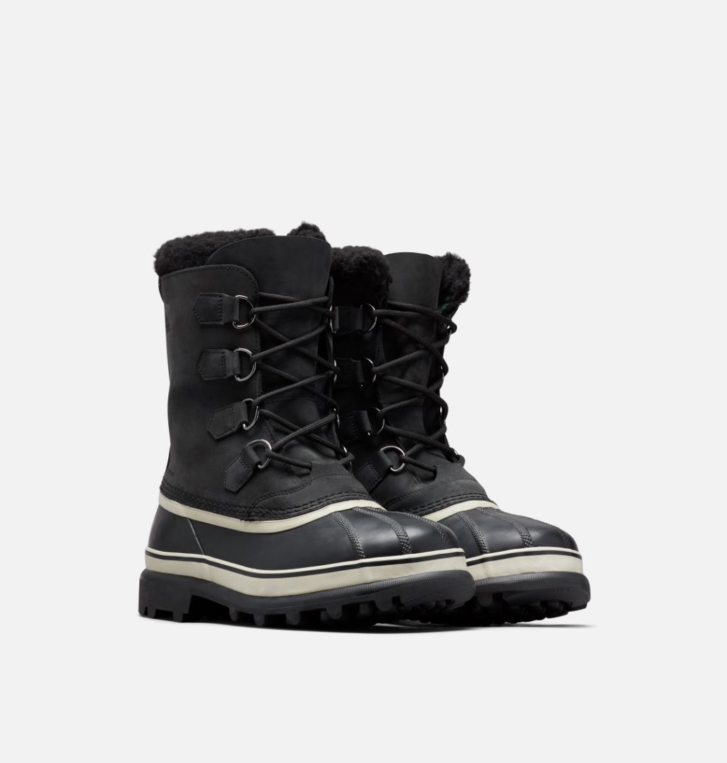 Sorel Caribou Wp Heren Sneeuwlaars Black, Dark Stone 15