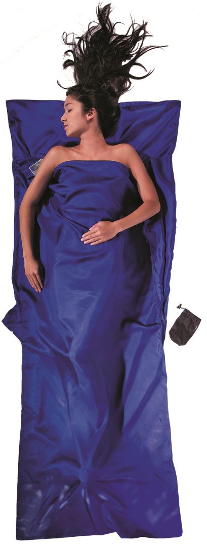 Travelsheet, Silk, Ultramarine Blue Lakenzak Ultramarine Blue