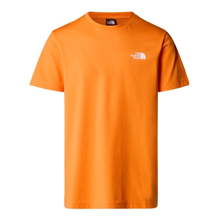 The North Face S/S Simple Dome T-shirt Heren Digital Orange L
