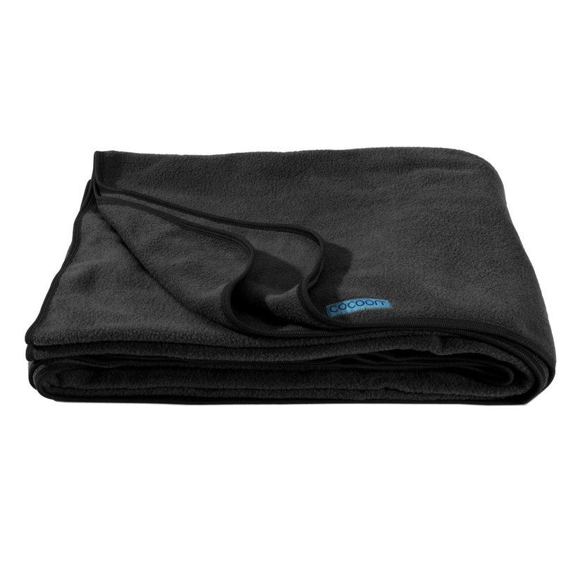 Fleece Blanket, Black Deken Zwart