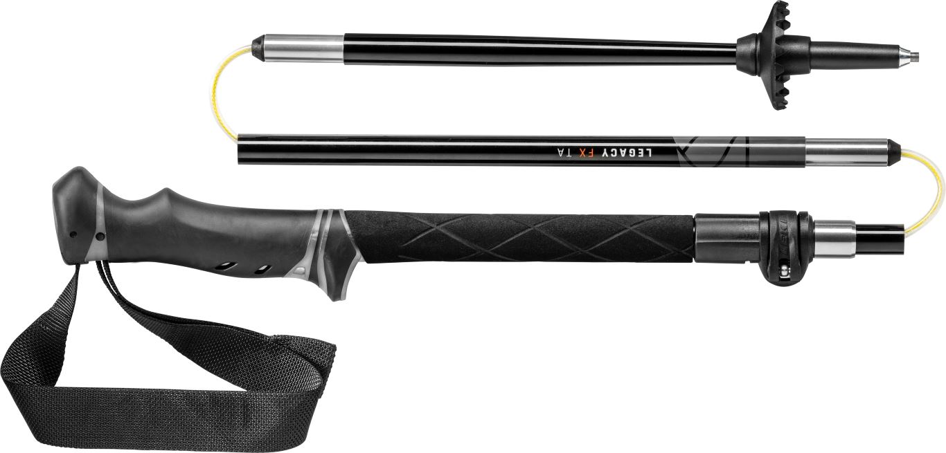 Leki Legacy Fx Ta Wandelstokken Silver-Gray/Bright-Red/Black 110-130 Cm