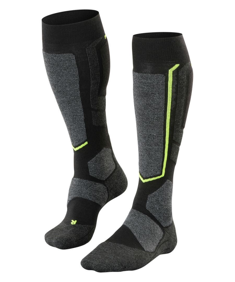 FALKE SB2 Snowboard anti blaren, anti zweet Merino Wol Wintersportsokken Heren zwart - Maat 44-45