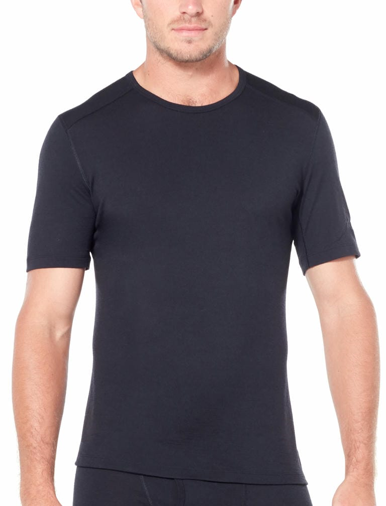 Icebreaker 200 Oasis Ss Crewe Thermoshirt Heren Black S