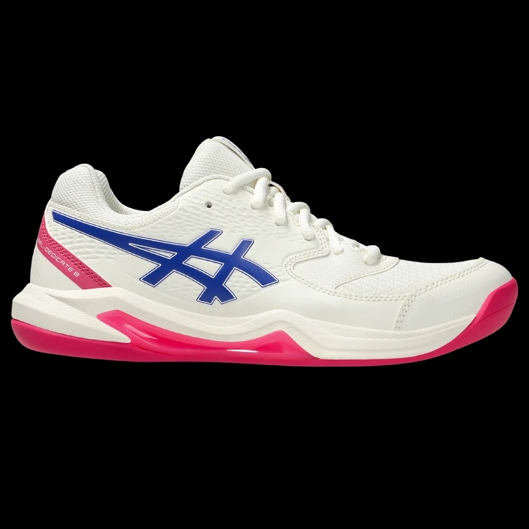 Asics Gel-Dedicate 8 Binnenschoen Voor Tennis Dames Cream/Dark Cobalt 39