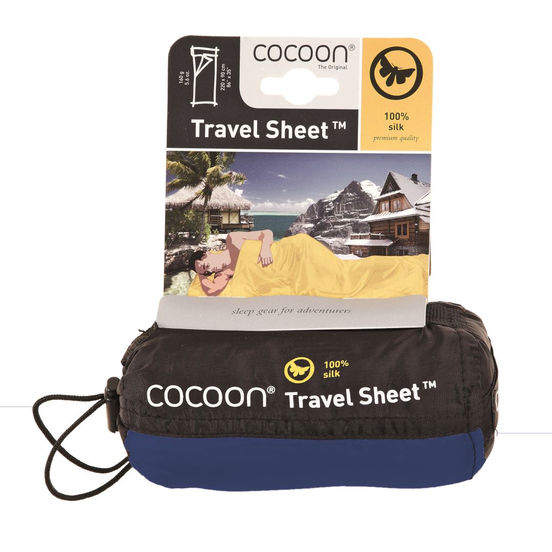 Travelsheet, Silk, Ultramarine Blue Lakenzak Ultramarine Blue