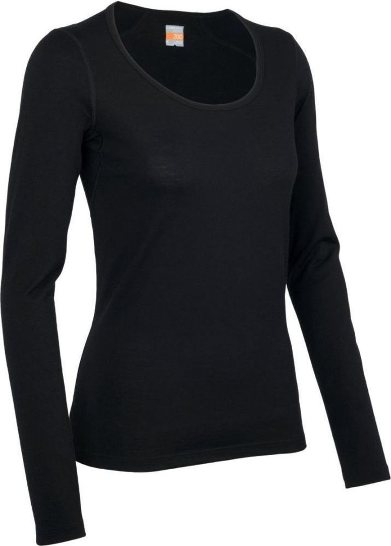 Icebreaker Women's Oasis LS Scoop black Maat L