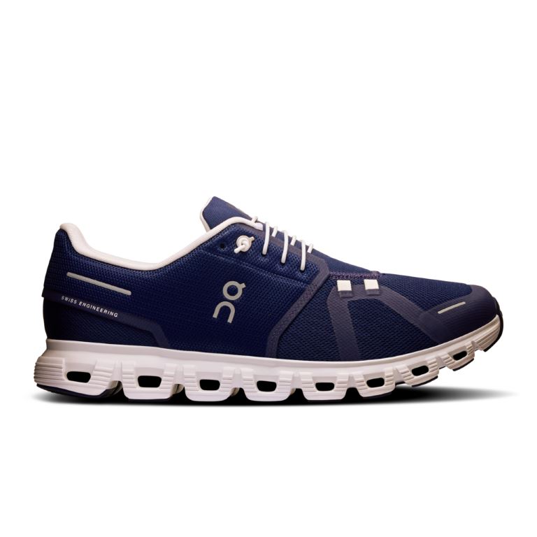ON Cloud 6 Lage Wandelschoen Heren Midnight | White 44