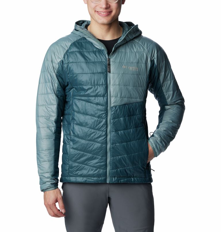 Columbia Platinum Peak™ Hooded Jas Heren Mountain Blue M