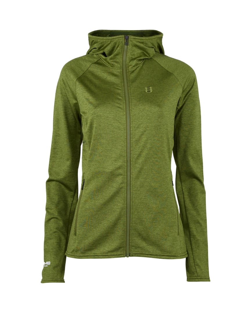 8848 Altitude Peach Hoodie Dames Fleece Avocado Green 42