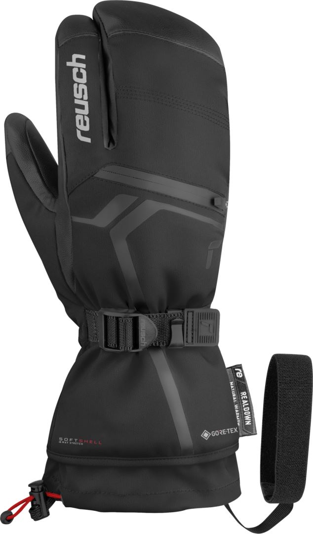 Reusch Down Spirit Gtx Lobster 3 Vinger Handschoen Black/Silver 10, 5