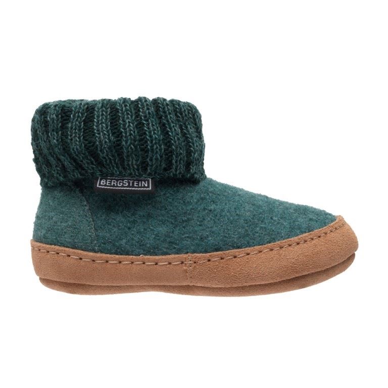 Bergstein Cozy Lux Sloffen Unisex Junior - Seagreen - Maat 36