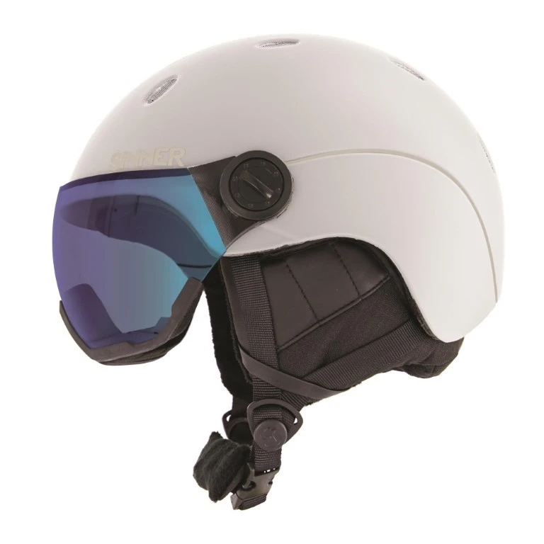 Sinner Titan Visor Helm Matt White-Blue M