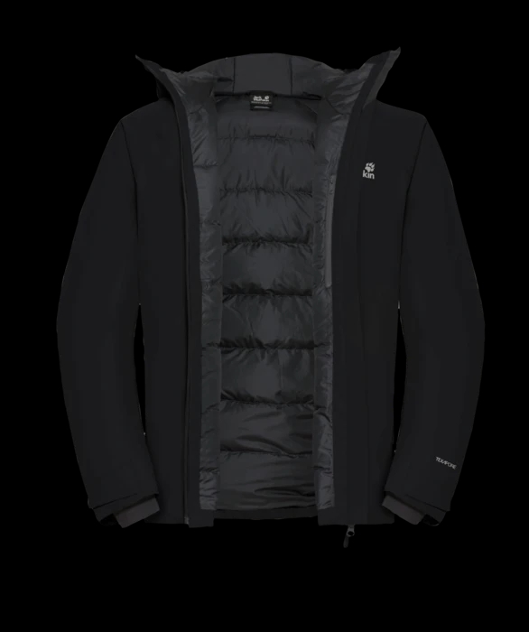 Jack wolfskin Icecape 2L Down Ins Rds Isolatiejas Heren Black S