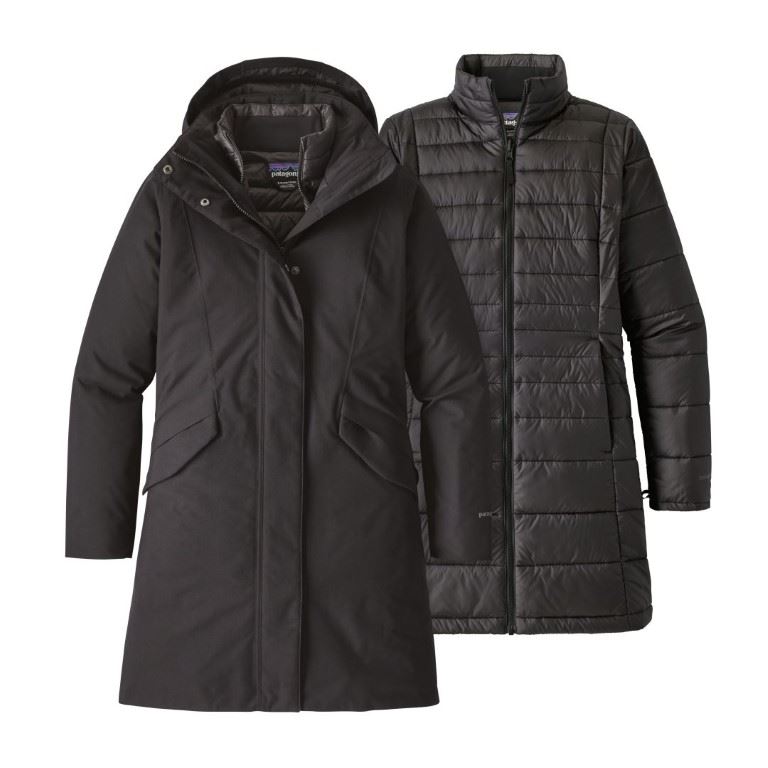 Patagonia W&apos;s Vosque 3-In-1 Parka 3 In 1 Jas Dames BLACK S