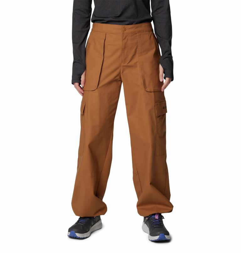 Columbia Brea Falls™ Cotton Ripstop Wandelbroek Dames Camel Brown MR