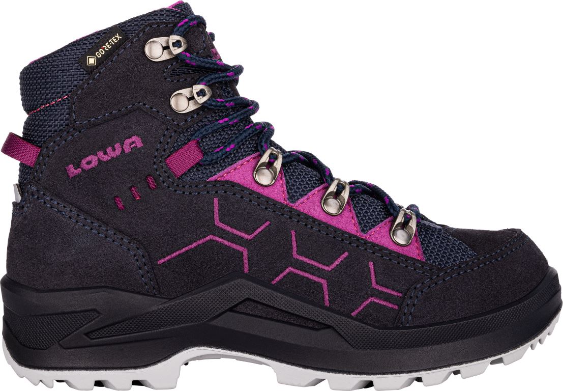 Lowa Kody Evo Gtx Mid Junior Hoge Wandelschoen Kinderen Navy-Berry 33