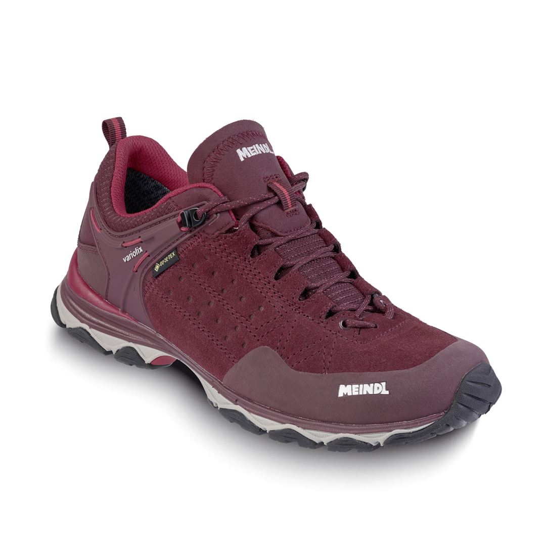 Meindl Ontario Gtx Dames Lage Wandelschoen Brombeer/Rot 8