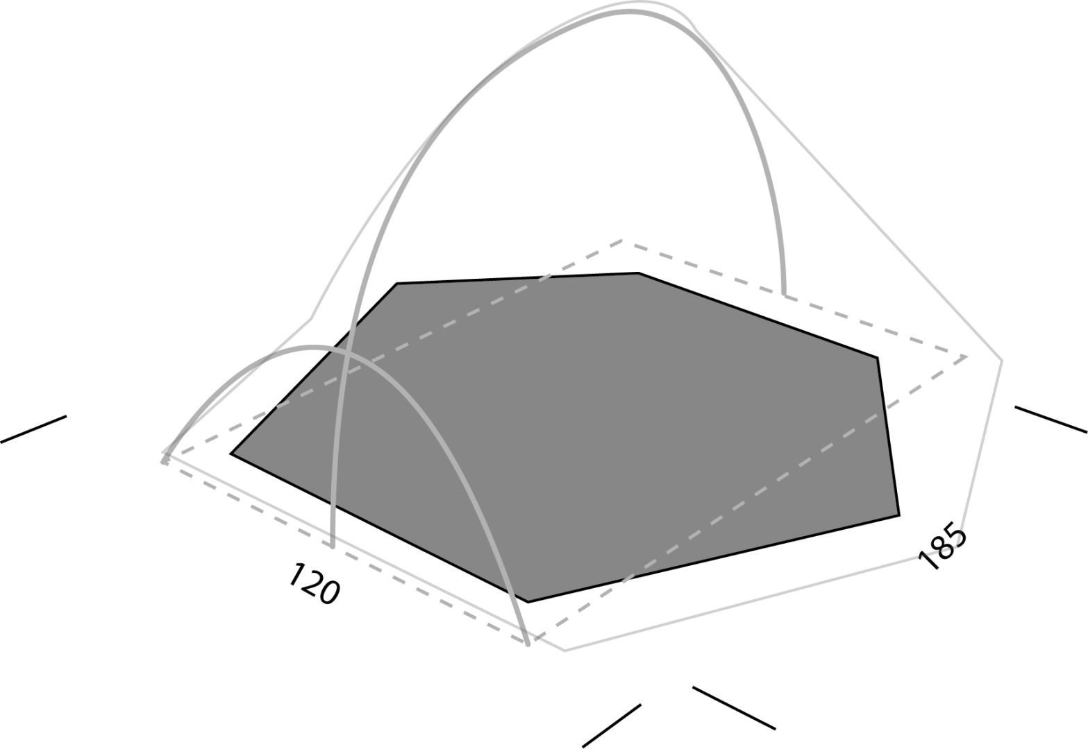 Exped Mira I Hl Footprint Tentgrondzeil Grijs