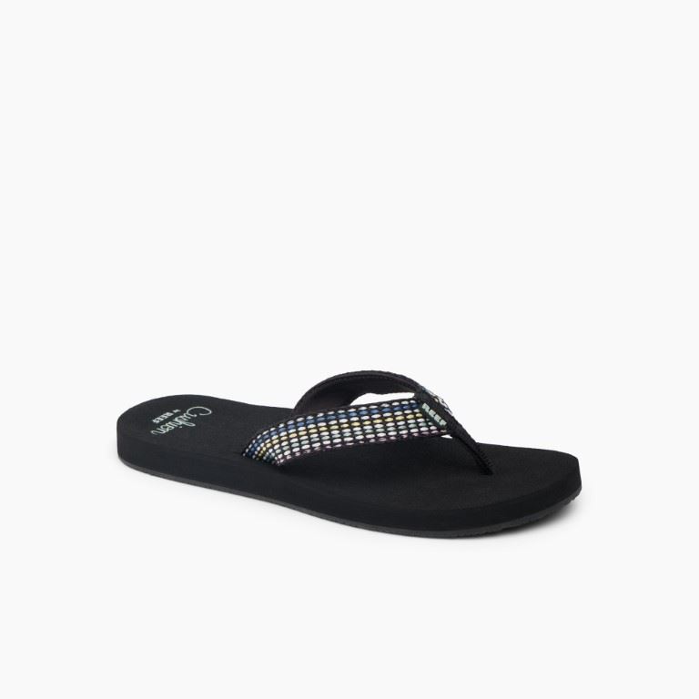 REEF Baja Elana Slipper Dames Black/Frosty 10