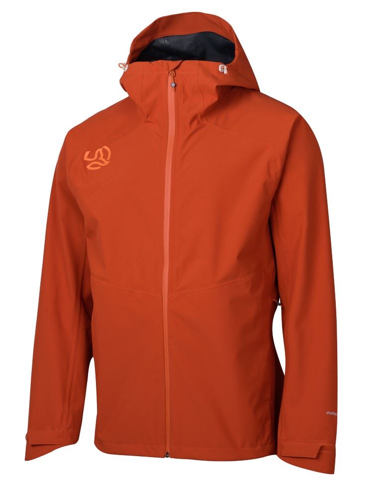Ternua Valdur Regenjas Heren Deep Ginger/Burn Orange L