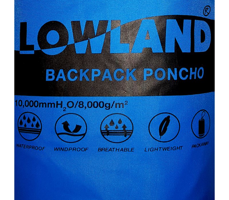 Backpackponcho Blue M Poncho Blue M