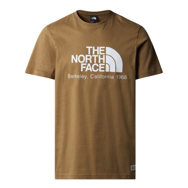 The North Face Berkeley California S/S T-Shirt Heren Utility Brown M