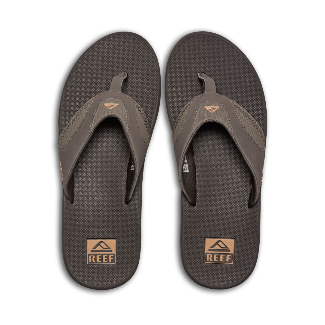REEF Fanning Slipper Heren Brown/Gum 8