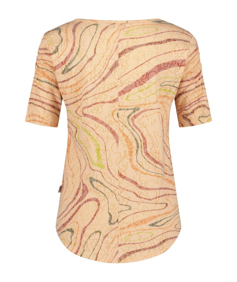 Royal Robbins Featherweight Scoop Tee Shirt Dames Pacific Sunset Tidal Pt M