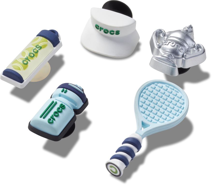 Crocs Tennis Game 5 Pack Jibbitz Charm Multi 5 Pack