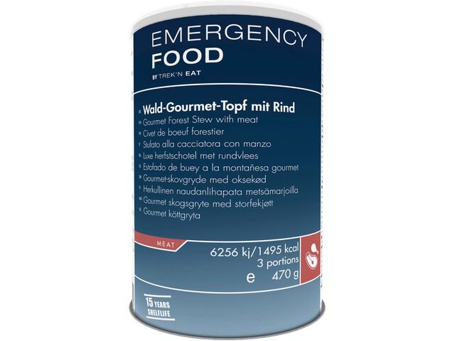 Trek'n Eat Emergency Food - Luxe herfstschotel met rundvlees in blik - 6 porties - 15 jr houdbaar - Noodpakket - Noodrantsoen - Vriesdroogmaaltijd - Rantsoen - Outdoormaaltijd - Su