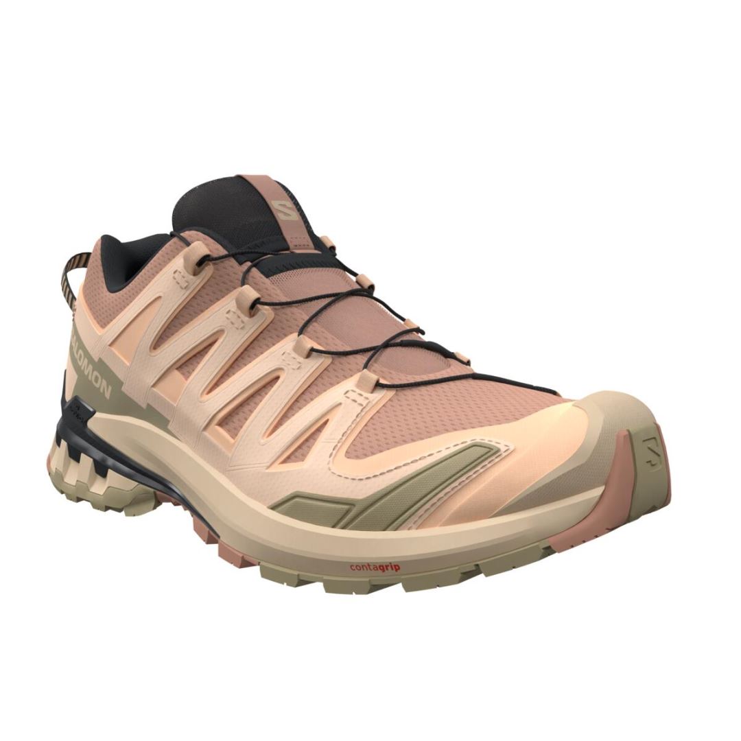Salomon XA PRO 3D V9 Lage Wandelschoen Dames Cork/Peach Fuzz/Sponge 5,5