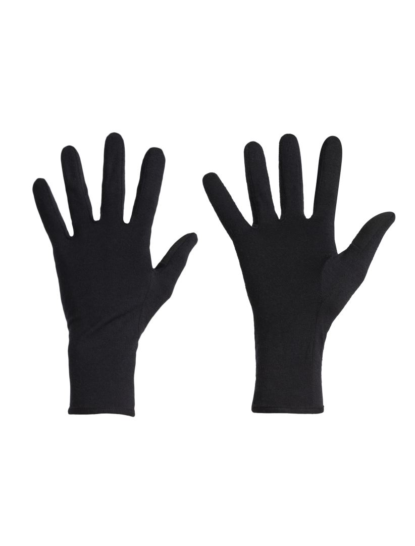Icebreaker 260 Tech Glove Liners Thermo Handschoen Black L