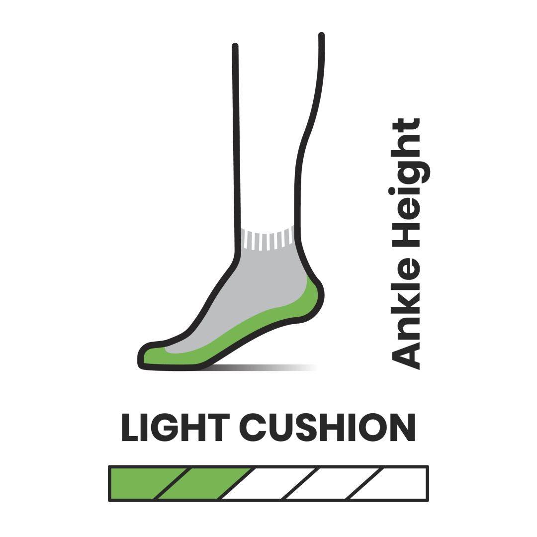 Smartwool Hike Light Cushion Ankle Wandelsok Heren Medium Gray L